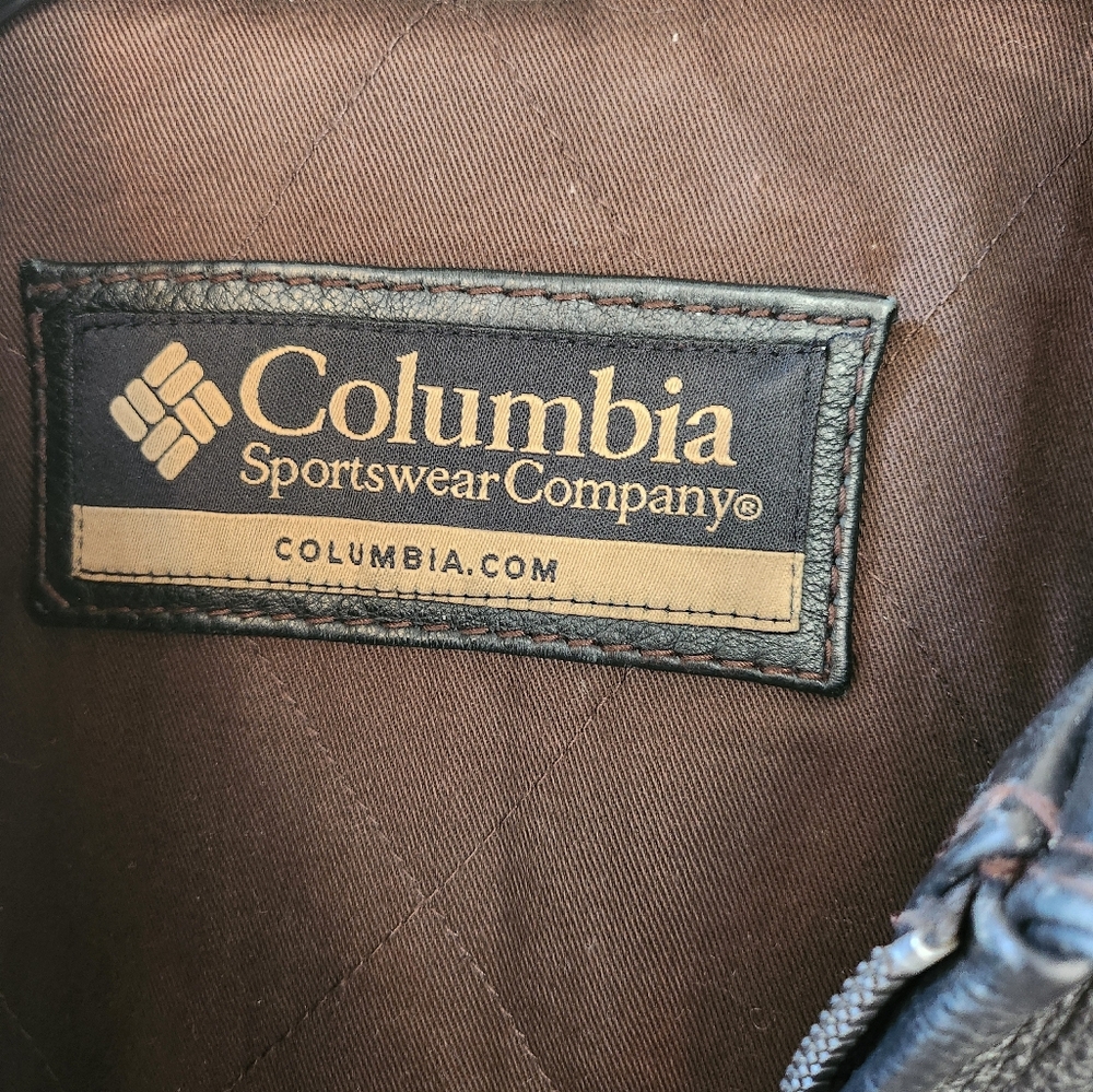 Columbia Leather Coat, Deep Brown, Mens Large - Picture 5 of 6